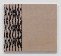 Woven Collapsible Gate, Collapsed (Black) by Analia Saban contemporary artwork painting