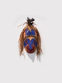 Kwakwaka’wakw, Musgamakw Dzawada’enuxw First Nation Nu-Tlu-Mu (Fool) Mask by Beau Dick contemporary artwork painting, sculpture