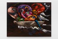 Boat Group by Dana Schutz contemporary artwork painting, works on paper