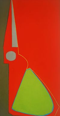 Red Half Scissors, Upright by Mao Xuhui contemporary artwork painting