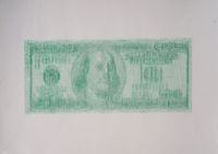 DOLLAR (FRONT) by Andrei Molodkin contemporary artwork works on paper, drawing