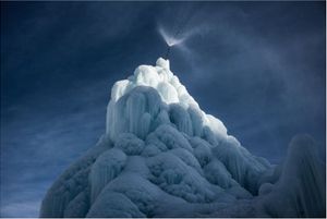 The Ice Stupas #0045 by Ciril Jazbec contemporary artwork photography, print