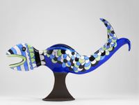 Poisson vase by Niki de Saint Phalle contemporary artwork sculpture