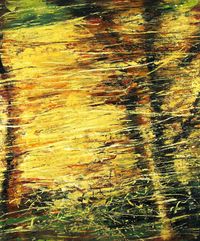 Sous le soleil, jaune colza n°1 by Philippe Cognée contemporary artwork painting