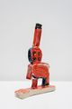 Sitting orange figure by Sune Christiansen contemporary artwork 3