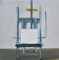 An empty canvas by Seungkeun Jang contemporary artwork painting, works on paper