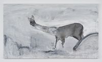 Snow Storm, the Water Deer by Ahn Ji-San contemporary artwork painting, works on paper