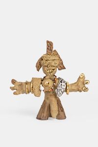 Warrior Figure 4 by Ramesh Mario Nithiyendran contemporary artwork sculpture, ceramics