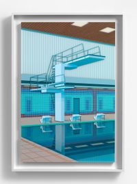 Indoor Pool (With Mural) #2 by Lucy Williams contemporary artwork works on paper