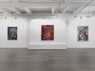 Exhibition view: Norman Carton, Chromatic Brilliance, Paintings from the 1940s-1960s, Hollis Taggart, New York (16 November–20 December 2023). Courtesy Hollis Taggart.