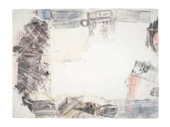 Robert Rauschenberg, Political Folly, (1968). Solvent transfer with gouache and watercolour on paper, 22 1/2 x 30 inches (57.1 x 76.2 cm). Courtesy Offer Waterman.