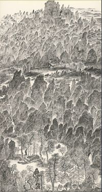 Landscapes Series in 2001-1 by Peng Yu contemporary artwork painting, works on paper, drawing