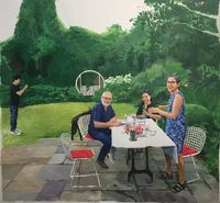 English Garden by Zhu Jia contemporary artwork painting