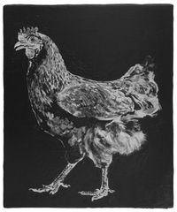 Detected Dictionary ( Huhn ) by Stefan à Wengen contemporary artwork painting