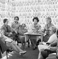 Monthly meeting of the Vroue-Federasie at a members house. June 1980 by David Goldblatt contemporary artwork photography
