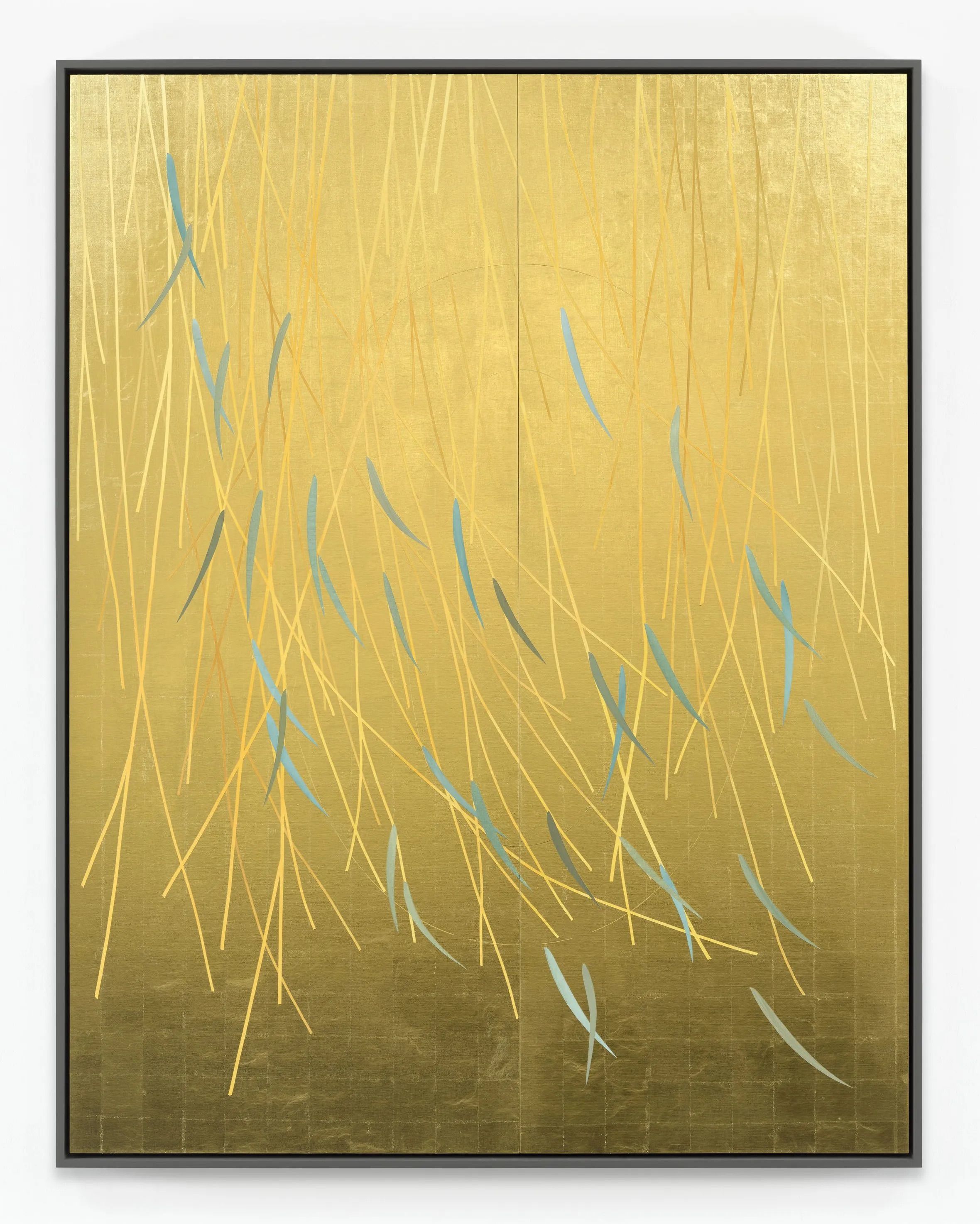 Late Spring, 2024 by Darren Almond, Gold and acrylic on