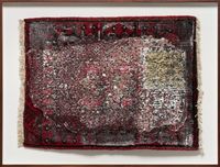 Weaving Letters II by Sepideh Mehraban contemporary artwork mixed media, textile