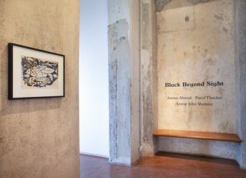 Exhibition view: Black Beyond Sight, Jhaveri Contemporary, Mumbai (10 September–28 November 2020). Courtesy Jhaveri Contemporary. Photo: Mohammed Chiba.