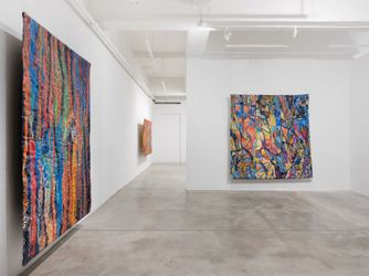 Exhibition view: Pacita Abad, Colors of My Dream, Tina Kim Gallery, New York (18 May–24 June 2023). Courtesy the Pacita Abad Art Estate and Tina Kim Gallery. Photo: Charles Roussel.