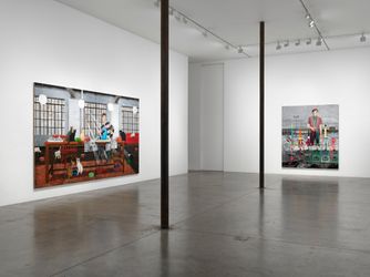 Exhibition view: Hernan Bas, The Conceptualists, Victoria Miro, Wharf Road, London (18 November 2022–14 January 2023). Courtesy Victoria Miro.