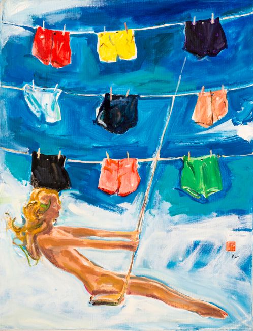Laundry Day by Fu-sheng Ku contemporary artwork