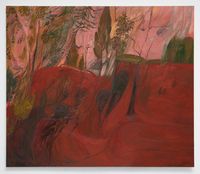 The Red Hills by Soumya Netrabile contemporary artwork painting