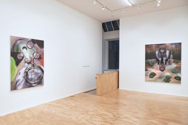 Exhibition view: Louisa Gagliardi, Yves Scherer, Eva Presenhuber, New York (15 January–5 March 2022). © the artists. Courtesy the artists and Galerie Eva Presenhuber, Zurich / New York