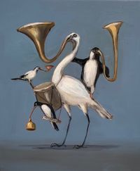 Solid Gold Hits by Joanna Braithwaite contemporary artwork painting