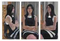 Sylvia Castro Cid (Triptych) by Sylvia Sleigh contemporary artwork painting