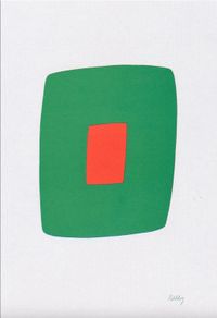Green with Red by Ellsworth Kelly contemporary artwork print