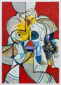 Escape From Humanity by George Condo contemporary artwork painting, works on paper, drawing