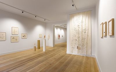 Exhibition view: Patricia Dreyfus, Lettre à moi-même #2,  Galerie Albrecht, Berlin (5 December 2020–30 January 2021). Courtesy Galerie Albrecht.   