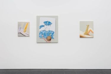 Exhibition view: Tala Madani, Chalk Mark, Pilar Corrias, Saville Row, London (8 July–8 September 2021). Courtesy Pilar Corrias. 