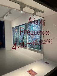 Exhibition view: Alia Ali, Frequencies, Galerie—Peter—Sillem, Frankfurt (4 November–16 December 2023). Courtesy Galerie—Peter—Sillem, Frankfurt.
