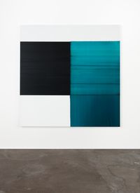 Exposed Painting Caribbean Turquoise by Callum Innes contemporary artwork painting