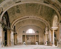 Nave #4 (St. Agnes Church, 1922 Rosa Parks Ave), Detroit, MI by Frank Schwere contemporary artwork photography