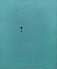 Concetto spaziale by Lucio Fontana contemporary artwork painting, works on paper
