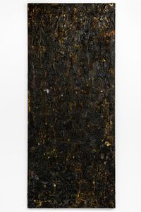black silkscreen by Kirtika Kain contemporary artwork works on paper, print, drawing, textile
