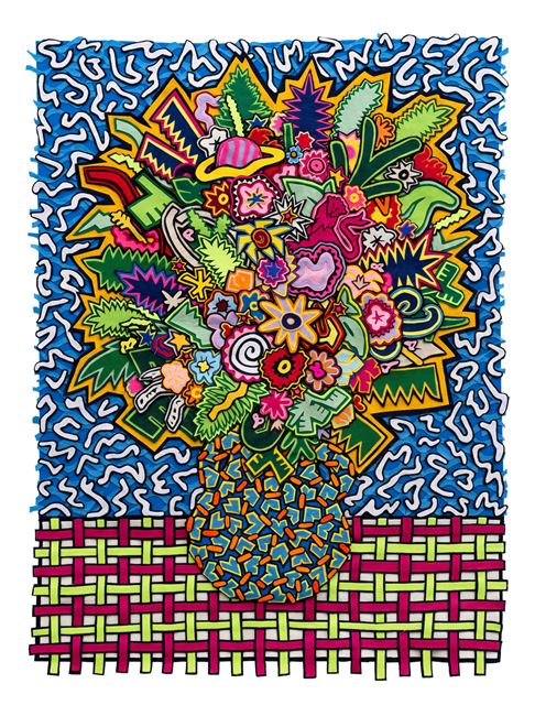 Memphis Bouquet by Jody Paulsen contemporary artwork