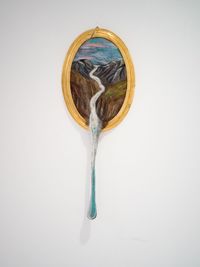 Fiescher gletscher by Daniela Edburg contemporary artwork textile