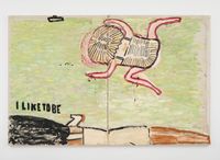I Like To Be by Rose Wylie contemporary artwork painting