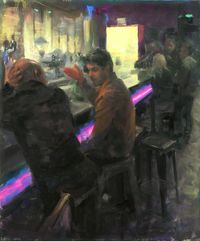 Plugged Bar by Aldo Balding contemporary artwork painting, works on paper