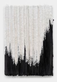 La virginité des sentiments by Joël Andrianomearisoa contemporary artwork textile