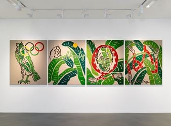 Exhibition view: Joel Mesler, The Alphabet of Creation (for now), Simon Lee Gallery, London (20 April–26 May 2018). Courtesy Simon Lee Gallery.
