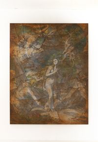 Cosmology #7 Adam & Eva after Jan Saenredam by Eddy Susanto contemporary artwork painting