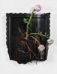 Three Pink Roses (The Covid Diaries Series) by Valerie Hegarty contemporary artwork sculpture