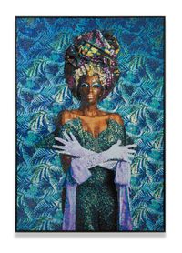 Yas Queen by Frances Goodman contemporary artwork mixed media