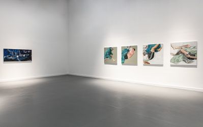 Exhibition view: Abdalla Al Omari, Unsuspecting State, Ayyam Gallery, Dubai (18 September–8 November 2023). Courtesy Ayyam Gallery, Dubai.