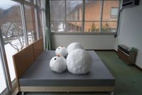 Snowman Honeymoon by Shimabuku contemporary artwork print