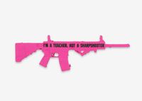 I‘m a Teacher, Not a Sharpshooter: Ode to CODEPINK (Parkland) by Andrea Bowers contemporary artwork mixed media